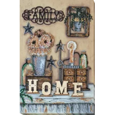 АВ-753 Семейный уют. Набор для вышивки бисером на художественном холсте. Абрис Арт