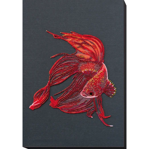 АВ-754 Красное золото. Набор для вышивки бисером на художественном холсте. Абрис Арт