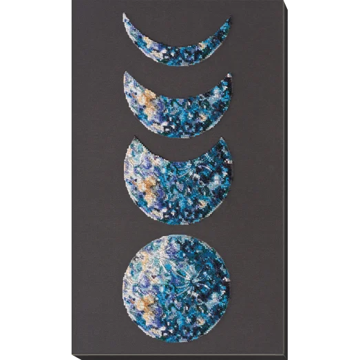 АВ-772 Фазы Луны. Набор для вышивки бисером на художественном холсте. Абрис Арт