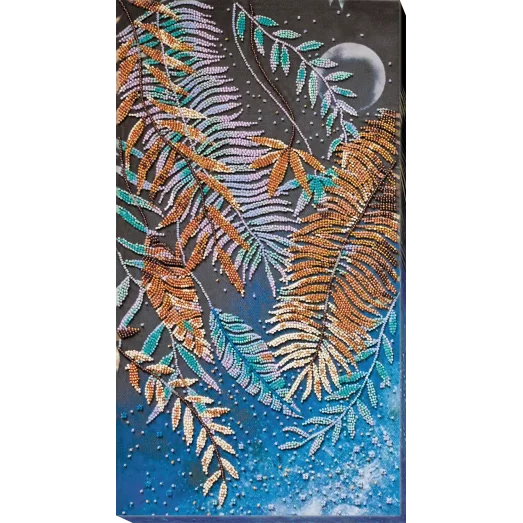 АВ-777 Тропическая ночь. Набор для вышивки бисером на художественном холсте. Абрис Арт