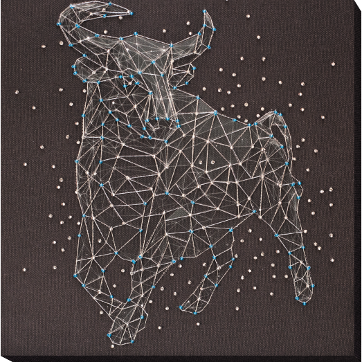 АВ-781 Созвездие Тельца. Набор для вышивки бисером на художественном холсте. Абрис Арт