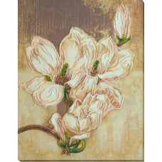 АВ-784 Магнолия. Набор для вышивки бисером на художественном холсте. Абрис Арт