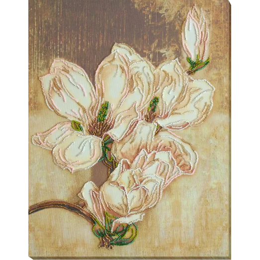 АВ-784 Магнолия. Набор для вышивки бисером на художественном холсте. Абрис Арт