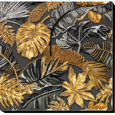 АВ-795 Золотые тропики. Набор для вышивки бисером на художественном холсте. Абрис Арт