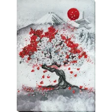 АВ-796 Ханами. Набор для вышивки бисером на художественном холсте. Абрис Арт