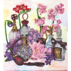 АВ-800 Цветочный шлейф Набор для вышивки бисером на художественном холсте. Абрис Арт