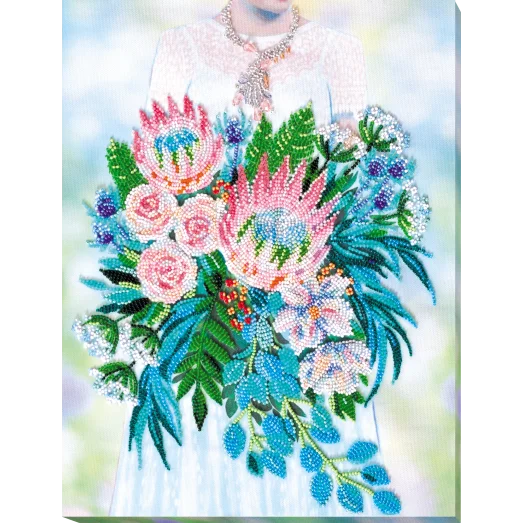 АВ-803 Особенный день. Набор для вышивки бисером на художественном холсте. Абрис Арт