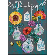 АВ-816 Думаю о тебе  Набор для вышивки бисером на художественном холсте. Абрис Арт