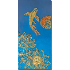 АВ-825 Кои синий.  Набор для вышивки бисером на художественном холсте. Абрис Арт