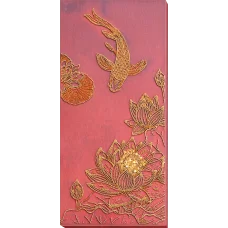 АВ-826 Кои красный.  Набор для вышивки бисером на художественном холсте. Абрис Арт