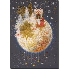 АВ-829 Рождественская сказка.  Набор для вышивки бисером на художественном холсте. Абрис Арт
