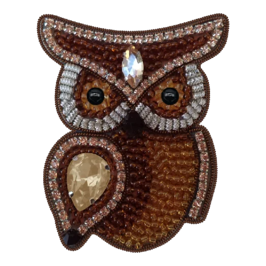 АБН-036 Набор для вышивания броши Совушка ТМ А-Строчка