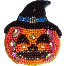 АБН-038 Набор для вышивания броши Праздничная тыква ТМ А-Строчка