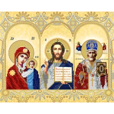 АС3-007 Домашний Иконостас (золото). Схема для вышивки бисером А-Строчка