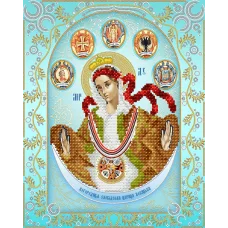 АС3-009 Богородица Слободская Царица Козацкая. Схема для вышивки бисером А-Строчка