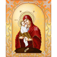 АС3-021 Почаевская икона  Божией Матери. Схема для вышивки бисером А-Строчка