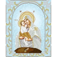 АС3-025 Почаевская икона Божией Матери. Схема для вышивки бисером А-Строчка