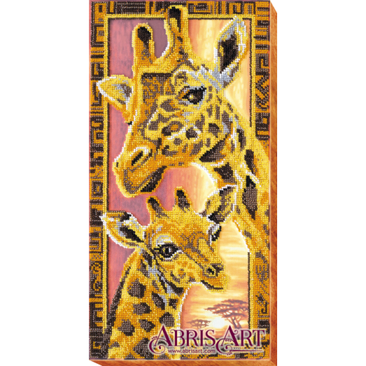АВ-538 Жирафы. Набор для вышивки бисером ТМ Абрис Арт