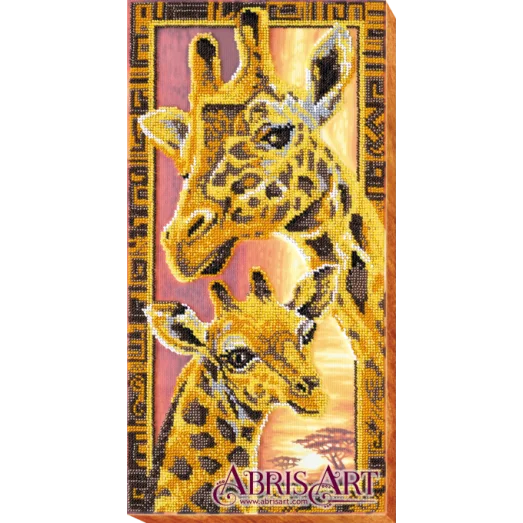 АВ-538 Жирафы. Набор для вышивки бисером ТМ Абрис Арт