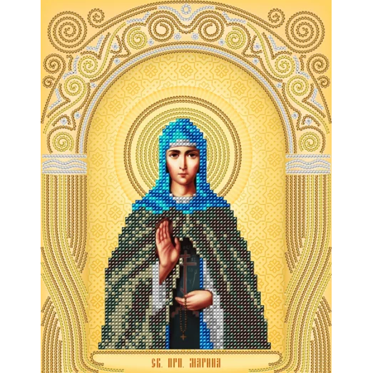 АС4-037 Св. Преподобная Марина Берийская. Схема для вышивки бисером А-Строчка