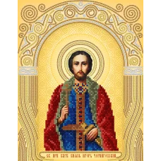 АС4-040 Св. Прп. Блгв. Кязь Игорь Черниговский. Схема для вышивки бисером А-Строчка