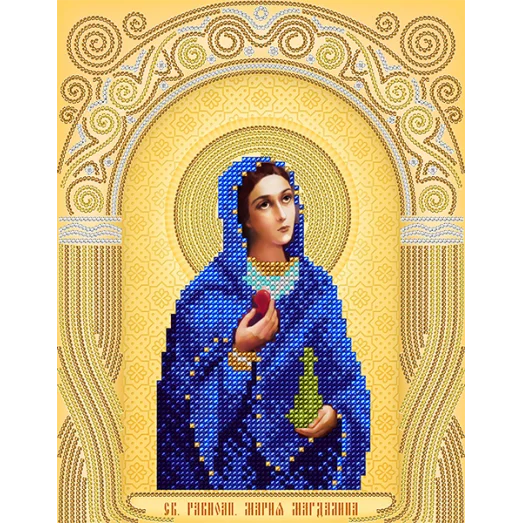 АС4-043 Св Мария Магдалени. Схема для вышивки бисером А-Строчка