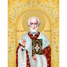 АС4-064 Св. Николай Чудотворец. Схема для вышивки бисером А-Строчка