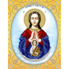 АС4-081 Икона Божей Матери Помощница в родах . Схема для вышивки бисером А-Строчка