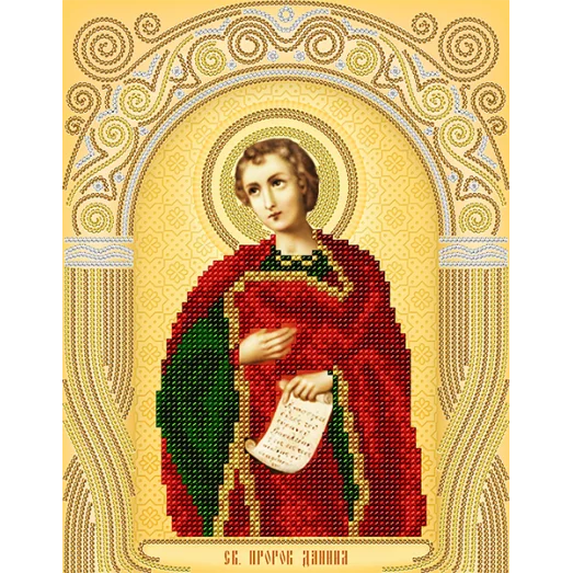 АС4-094 Св. пророк Даниил. Схема для вышивки бисером А-Строчка