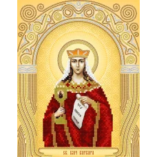 АС4-121 Св. Вмч. Варвара. Схема для вышивки бисером А-Строчка