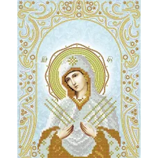 АС4-125 Семистрельная Пресвятая Богородица . Схема для вышивки бисером А-Строчка