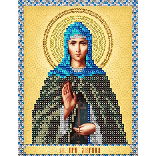 АС5-031 Св. Пр. Марина Берийская. Схема для вышивки бисером А-Строчка