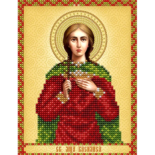 АС5-033 Св. Мученица Васелиса. Схема для вышивки бисером А-Строчка