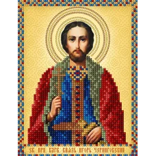 АС5-034 Св. Прп. Блгв. Князь Игорь Черниговский. Схема для вышивки бисером А-Строчка