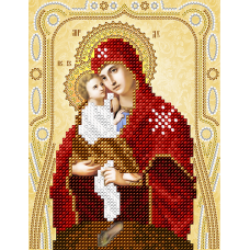 АС5-121 Почаевская икона  Божией  Матери. Схема для вышивки бисером А-Строчка
