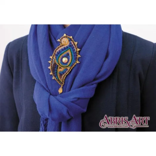 AD-021 Набор для вышивки бисером украшения Эгретка. ТМ Абрис Арт.