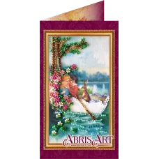 АО-010 Пасхальный сюжет-10. Набор-открытка для вышивки бисером Абрис Арт