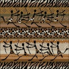 ФПК-3137 Африканское этно. Охота. Схема для вышивки бисером Феникс