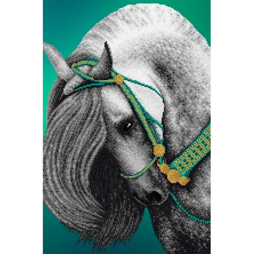 АХ2-018 Бирюза . Схема для вышивки бисером. А-Строчка