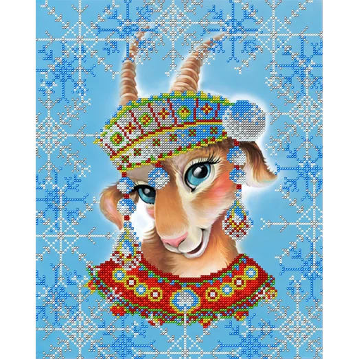 АК3-130 С новым счастьем!. Схема для вышивки бисером А-Строчка