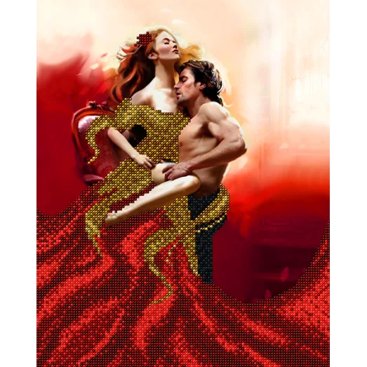 АК3-142 Пылкая любовь. Схема для вышивки бисером А-Строчка