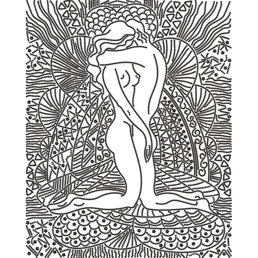 АК3-170 Влюбленные (черный) фон белый. Схема для вышивки бисером А-Строчка