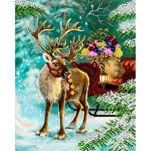 АК3-181 Новогодние подарки. Схема для вышивки бисером А-Строчка