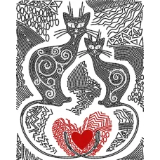 АК3-192 Узоры любви. Схема для вышивки бисером А-Строчка 