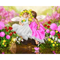 АК3-209 Ангелы весны. Схема для вышивки бисером А-Строчка