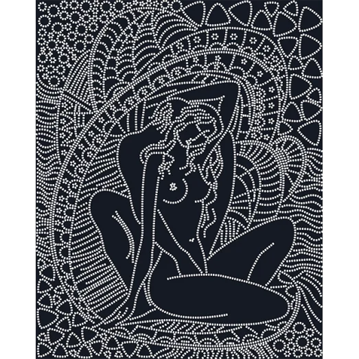 АК3-210 (черный) Нежность. Схема для вышивки бисером А-Строчка