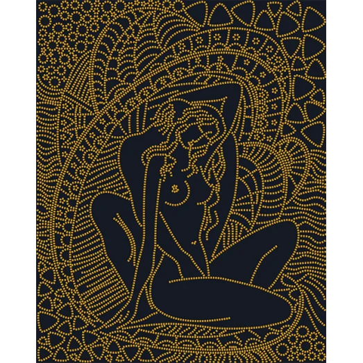 АК3-210 (черный) Нежность. Схема для вышивки бисером А-Строчка