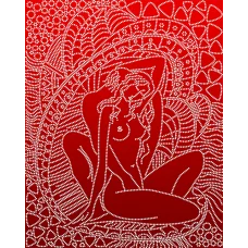 АК3-211 (красный) Нежность. Схема для вышивки бисером А-Строчка