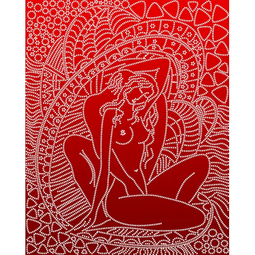 АК3-211 (красный) Нежность. Схема для вышивки бисером А-Строчка