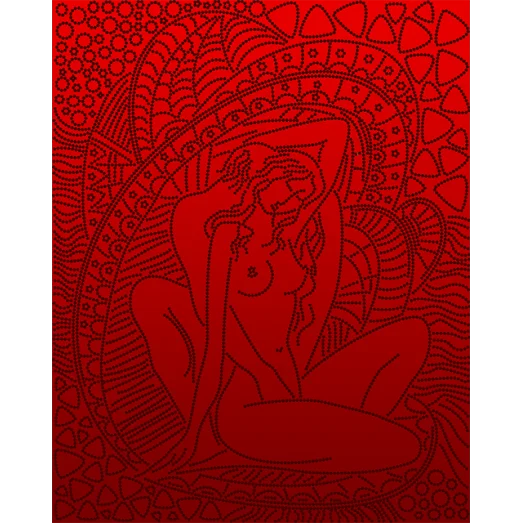 АК3-211 (красный) Нежность. Схема для вышивки бисером А-Строчка